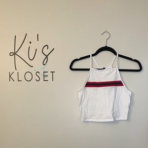 Red white and blue Crop Top